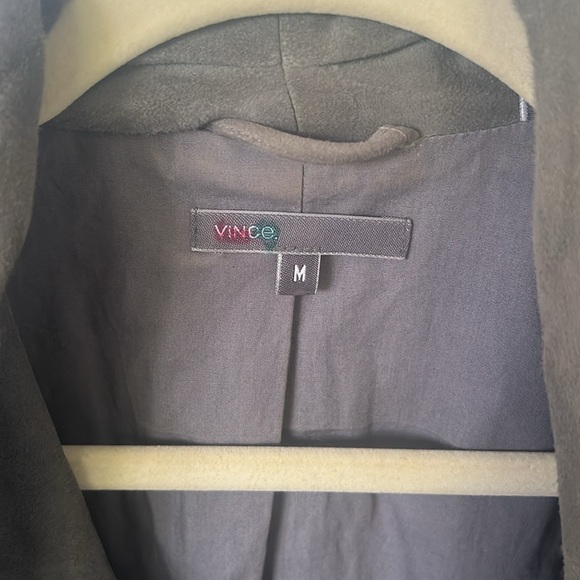 VINCE Leather Biker Jacket Size M - Picture 3 of 4